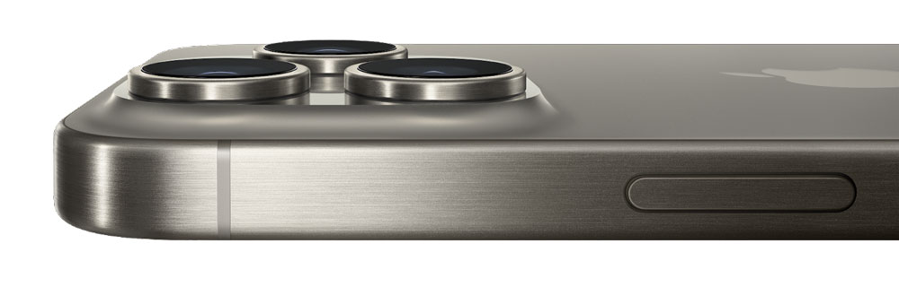 iPhone 15 Pro Max sở hữu vẻ ngoài sang chảnh, khả năng chịu lực tốt và trọng lượng được cải thiện đáng kể nhờ khung viền Titanium